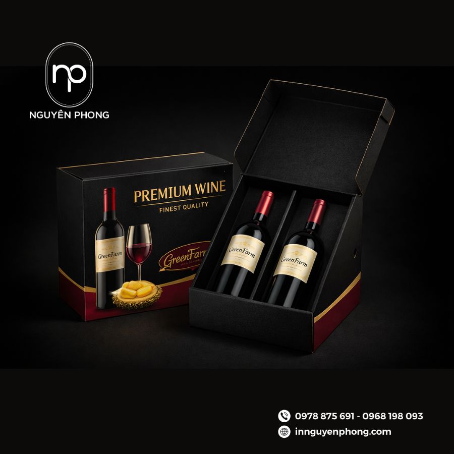 Hộp đựng rượu Tết 